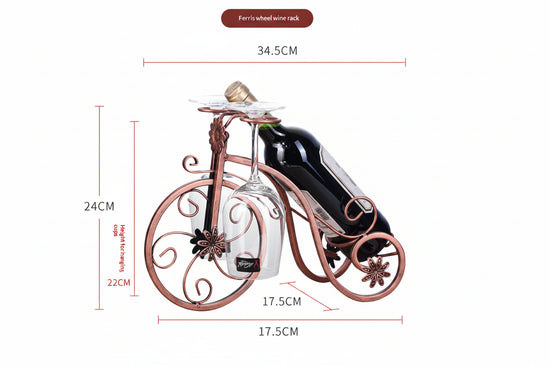 Creative home wine rack decoration countertop freestanding ferris wheel style