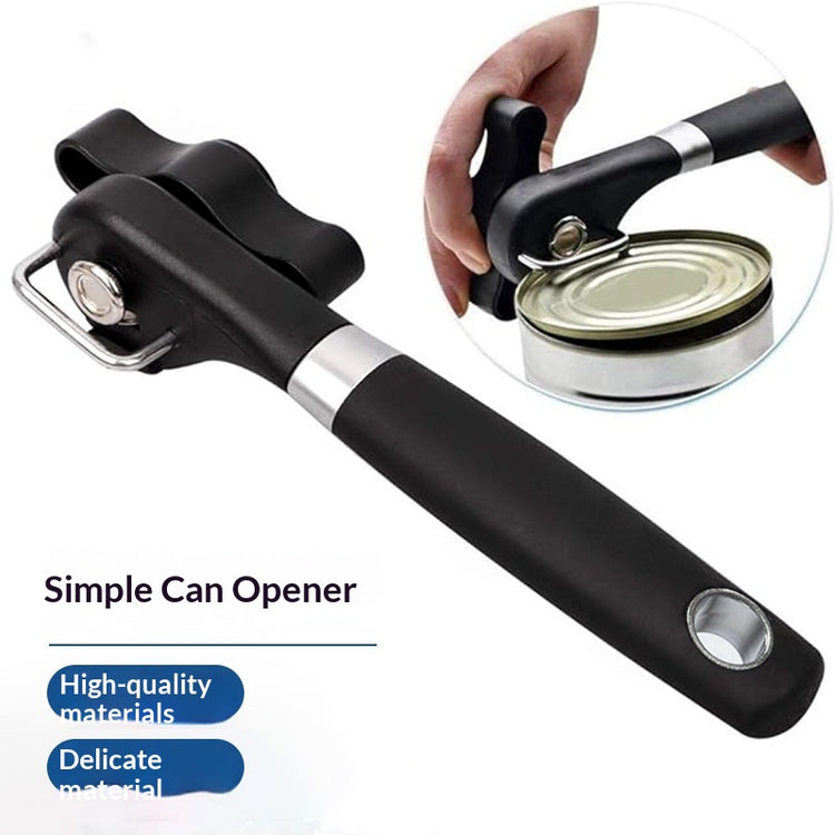  Manual safety can opener stainless steel cutter for home kitchen use