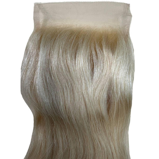 Blonde 4x4 Transparent Lace Closure Human Hair Straight 613