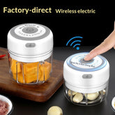 Mini wireless electric garlic press USB rechargeable one-touch chopper