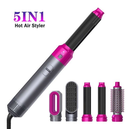 5-in-1 Hair Styler – Professional Hot Air Brush & Dryer