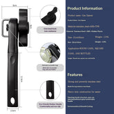 Ergonomic manual can opener smooth edge cutting wheel close up