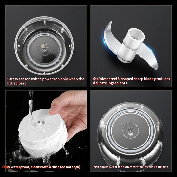 Wireless garlic chopper compact portable modern minimalist design